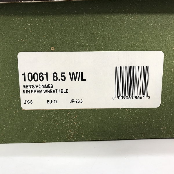 実際に弊社で買取させて頂いたTimberland/ティンバーランド プレミアム 6インチ ウォータープルーフ ブーツ 10061 8.5Wの画像 8枚目