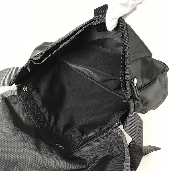 実際に弊社で買取させて頂いた(5)HEAD PORTER/ヘッドポーター ショルダー メッセンジャー バッグ ブラック×グレーの画像 4枚目