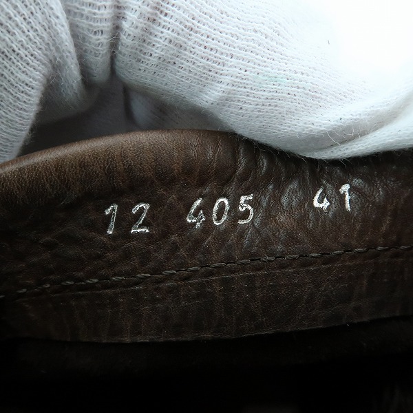 実際に弊社で買取させて頂いたKAZUYUKI KUMAGAI ATTACHMENT/カズユキクマガイ アタッチメント レザー ブーツ ブラウン AA12-405/41の画像 5枚目