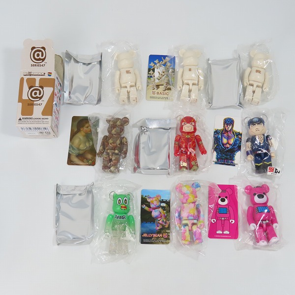実際に弊社で買取させて頂いた【おまとめ9点/内袋未開封】MEDICOM TOY/メディコムトイ BE@RBRICK/ベアブリック 100％ シリーズ47