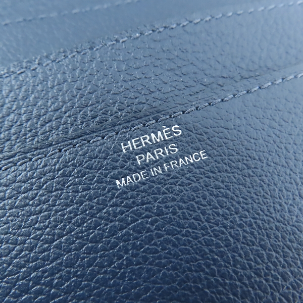 実際に弊社で買取させて頂いたHERMES/エルメス R.M.S トゥタンマン べトン ブルーニュイ 長財布 H084994CKADの画像 4枚目