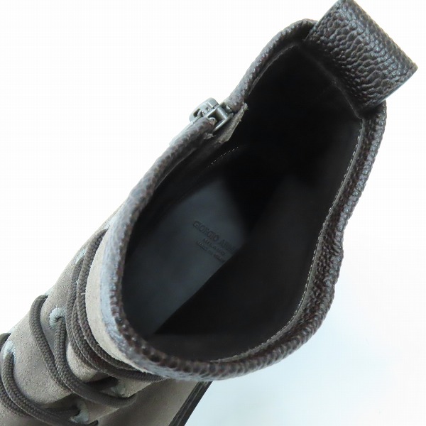 実際に弊社で買取させて頂いたGIORGIO ARMANI/ジョルジオアルマーニ スウェード レザーブーツ X2M288/8の画像 4枚目