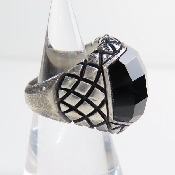 実際に弊社で買取させて頂いたCORE JEWELS/コアジュエルス カットオニキス リング/17.5号の画像 4枚目