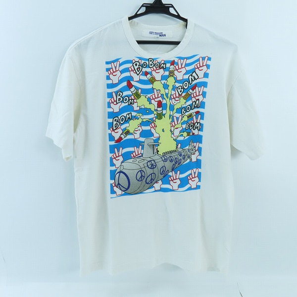 実際に弊社で買取させて頂いたJUNYA WATANABE MAN/ジュンヤワタナベマン プリント Tシャツ AD2003 WM-T035/M