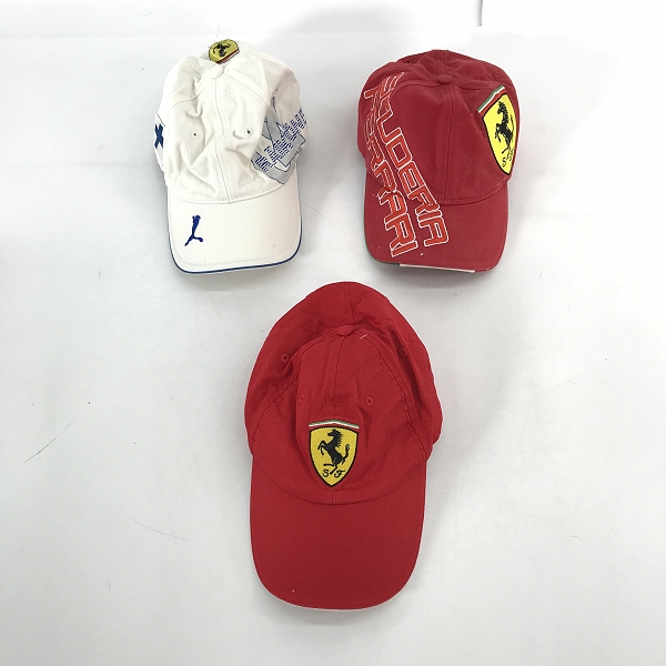 実際に弊社で買取させて頂いた【おまとめ】Ferrari/フェラーリ PUMA/プーマ キャップ/帽子の画像 1枚目