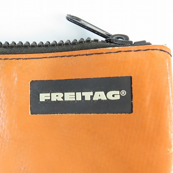 実際に弊社で買取させて頂いたFREITAG/フライターグ F08 DAN/ダン ポーチ/セカンドバッグ/クラッチバッグ オレンジ/ブルーの画像 4枚目