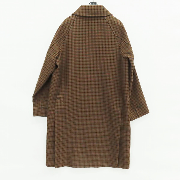 実際に弊社で買取させて頂いたMACKINTOSH/マッキントッシュ チェック柄 ウール オーバーサイズ ステンカラーコート BLACKRIDGE GM-113F/36の画像 1枚目