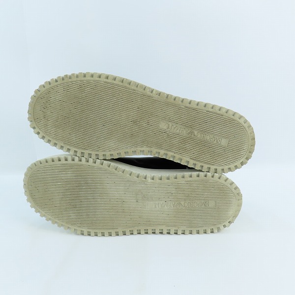 実際に弊社で買取させて頂いたEMPORIO ARMANI/エンポリオアルマーニ レザー スウェード マイクロパーフォレーション スニーカー X4X581 XN645 US11の画像 2枚目