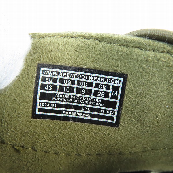 実際に弊社で買取させて頂いたKEEN/キーン Men's UNEEK ユニーク サンダル 1023381 28.0 の画像 5枚目