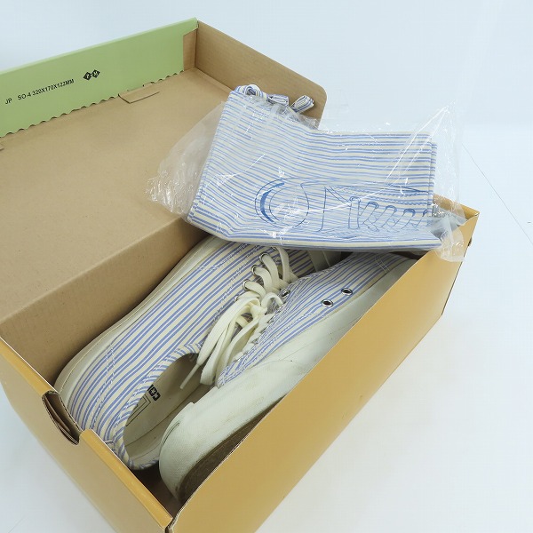 実際に弊社で買取させて頂いたCONVERSE×PORTER/コンバース×ポーター JACK PURCELL/ジャックパーセル スニーカー 1CJ353/27の画像 8枚目