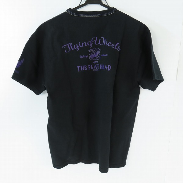 実際に弊社で買取させて頂いた【未使用】The Flat Head/フラットヘッド プリント Tシャツ ブラック /42の画像 1枚目
