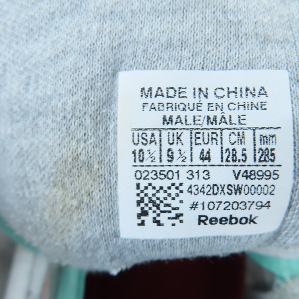 実際に弊社で買取させて頂いたSNS×Reebok/スニーカーズエンスタッフ×リーボック QUESTION MID/クエスチョン ミッド V48995/28.5の画像 5枚目