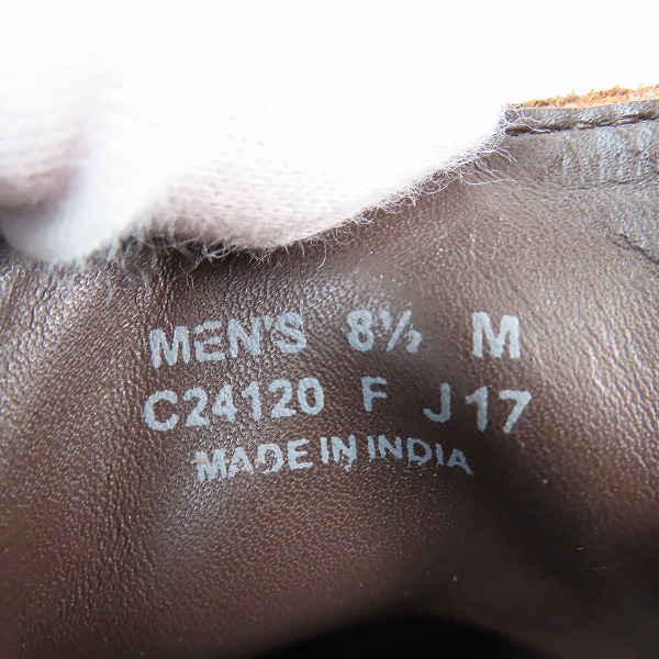 実際に弊社で買取させて頂いたCOLE HAAN/コールハーン プレーントゥ レザーシューズ/ビジネスシューズ C24120/8.5Mの画像 5枚目