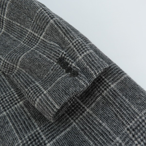 実際に弊社で買取させて頂いたlithium homme/リチウムオム チェック コート　LH19-5230/46の画像 7枚目