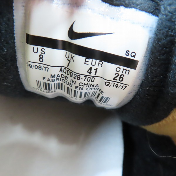 実際に弊社で買取させて頂いたNIKE×ATMOS/ナイキ×アトモス AIR MAX 1 DLX/エアマックス1 アニマルパック 2.0 AQ0928-700/26.0の画像 5枚目
