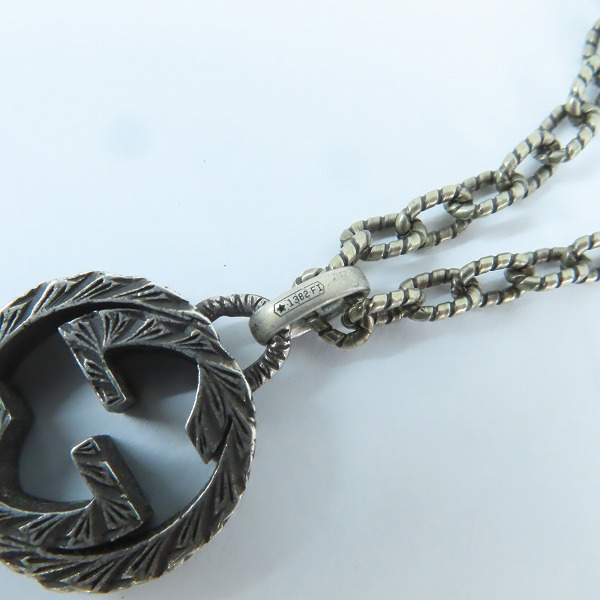 実際に弊社で買取させて頂いたGUCCI/グッチ インターロッキングGGロゴ 印唐草模様 アラベスク ネックレス/ペンダントの画像 8枚目