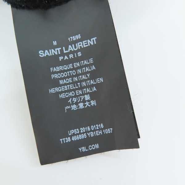 実際に弊社で買取させて頂いた【JPタグ】SAINT LAURENT PARIS/サンローランパリ ユニバーシティプリントTシャツ 466895 YB1EH/Mの画像 3枚目