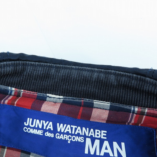 実際に弊社で買取させて頂いたJUNYA WATANABE MAN/ジュンヤワタナベマン スエード切り替え ダッフルコート AD2011 WH-C016/Sの画像 5枚目