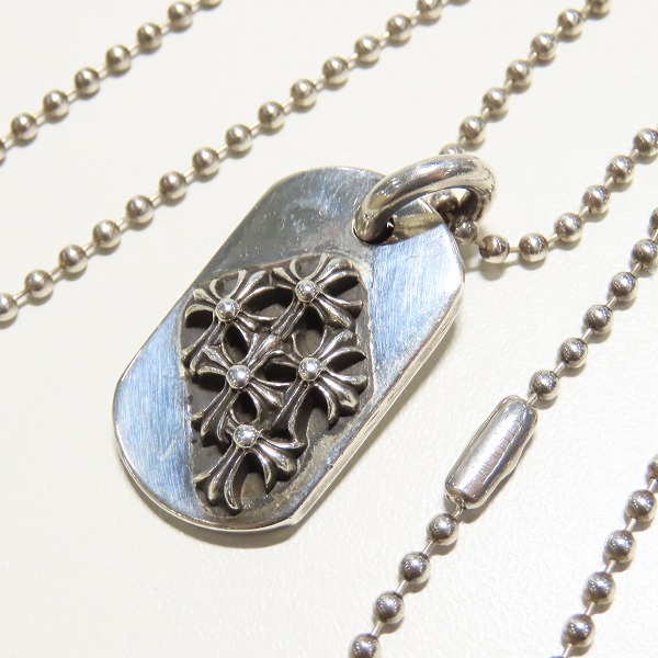 実際に弊社で買取させて頂いたCHROME HEARTS/クロムハーツ Raised Cemetery/レイズドセメタリー ドッグタグ スモール