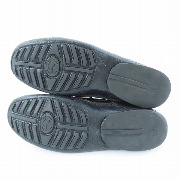 実際に弊社で買取させて頂いたGUCCI/グッチ GG柄 コインローファー 170618/8.5の画像 2枚目