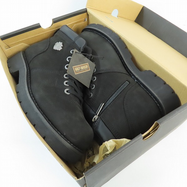 実際に弊社で買取させて頂いた【未使用】HARLEYDAVIDSON/ハーレーダビッドソン サイドジップレザーブーツ/D93804/8.5の画像 8枚目