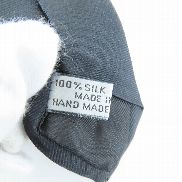 実際に弊社で買取させて頂いたdior/ディオール ロゴ/花柄 ネクタイ ブラックの画像 4枚目