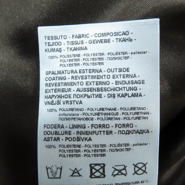 実際に弊社で買取させて頂いたARMANI EXCHANGE/アルマーニエクスチェンジ エコレザー シングルライダースジャケット 8NZB08 ZNAAZ/Mの画像 5枚目