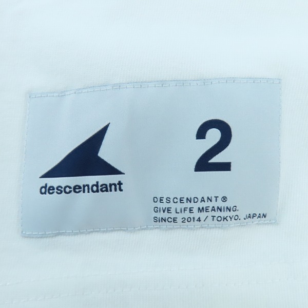 実際に弊社で買取させて頂いたDESCENDANT/ディセンダント  PORT ORGANIC COTTON LS ロゴ刺繍長袖Tシャツ 241ATDS-CSM17/2の画像 5枚目