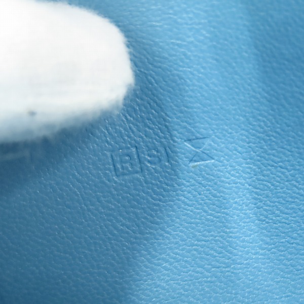 実際に弊社で買取させて頂いたHERMES/エルメス ドゴンGM 二つ折り長財布/ブルーの画像 7枚目