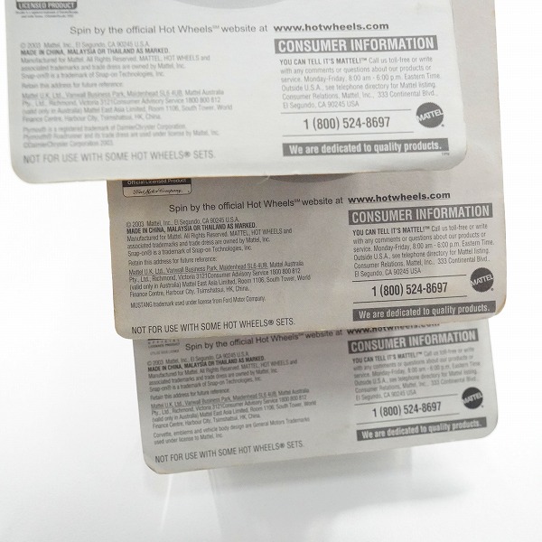 実際に弊社で買取させて頂いた【未開封】Hot Wheels/ホットウィール Snap-On MUSTANG COBRA/PLYMOUTH ROADRUNNER/'63 SPLIT WINDOW CORVETTE 3点セットの画像 7枚目