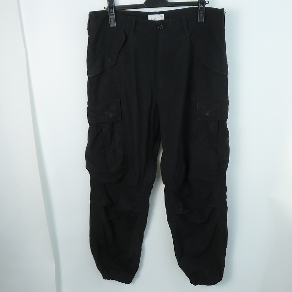 実際に弊社で買取させて頂いた【難あり】WTAPS ダブルタップス CARGO TROUSERS/カーゴ トラウザー パンツ ブラック 182WVDT-PTM03/03