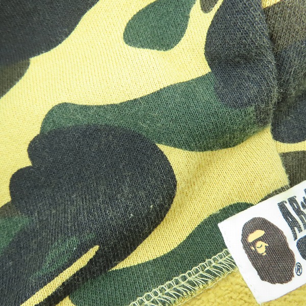 実際に弊社で買取させて頂いたA BATHING APE/アベイシングエイプ 1st camo shark full zip hoodie/ シャーク フルジップパーカー 001ZPB201043X/Lの画像 9枚目