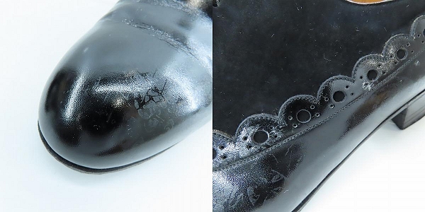実際に弊社で買取させて頂いたBerluti/ベルルッティ エナメル切り替え レザー シューズ 7.5の画像 9枚目