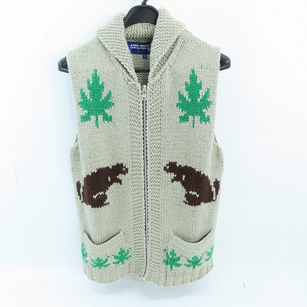 実際に弊社で買取させて頂いたJUNYA WATANABE MAN/ジュンヤワタナベマンノースリーブ ニット ベスト AD2004 WO-N002/L