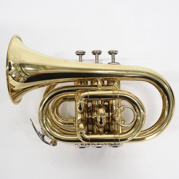 実際に弊社で買取させて頂いたSELECTION/セレクション ポケットトランペット ゴールド ハードケース付 の画像 2枚目