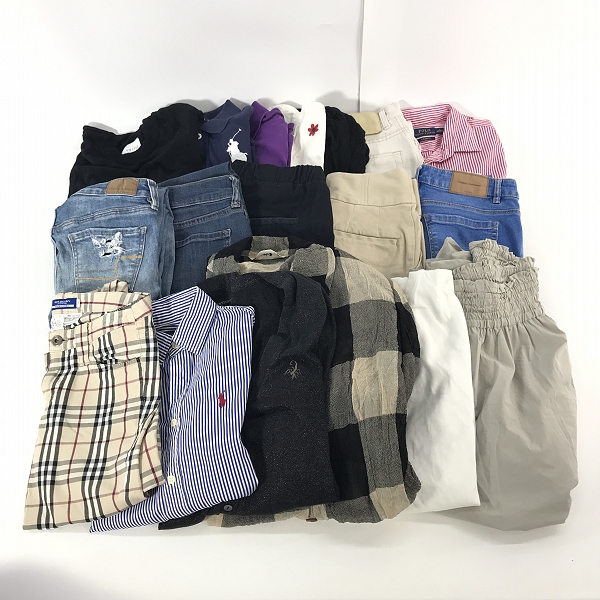 実際に弊社で買取させて頂いた【おまとめ】ヒステリックグラマー/ラルフローレン/バーバリーブルーレーベル 等 カーディガン/スカート/シャツ 他