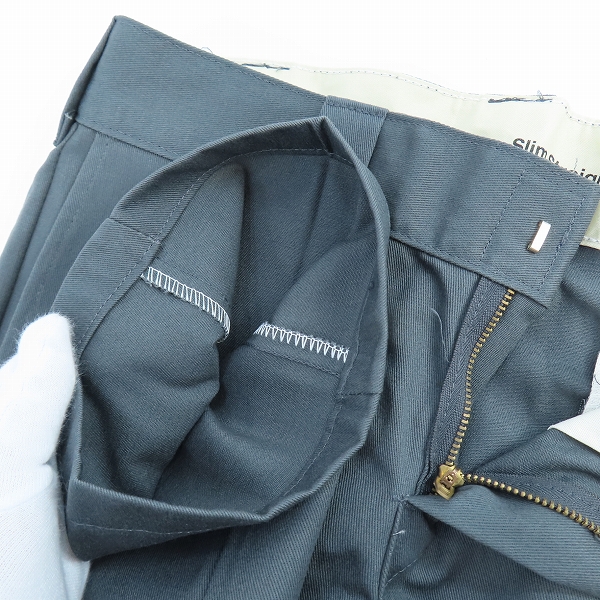 実際に弊社で買取させて頂いた【未使用】Dickies/ディッキーズ SLIM STRAIGHT パンツ チャコール/30×30の画像 6枚目