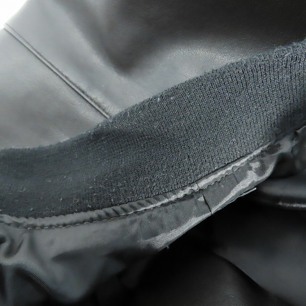 実際に弊社で買取させて頂いたnano BASE/ナノベース nano・universe/ナノユニバース 羊革 ブルゾン/レザージャケット XLの画像 5枚目