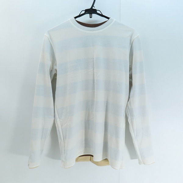 実際に弊社で買取させて頂いたA BATHING APE/アベイシングエイプ リバーシブル ボーダー 長袖tシャツ Mの画像 2枚目