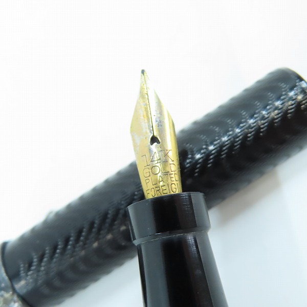 実際に弊社で買取させて頂いた【ノーブランド扱い】 FOREIGN ペン先14K gold plated/コンパス付き ヴィンテージ万年筆