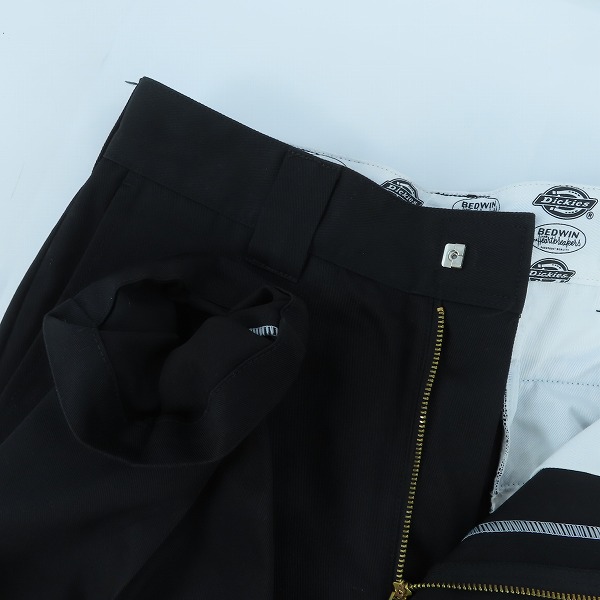 実際に弊社で買取させて頂いたDickies/ディッキーズ×BEDWIN&THE HEARTBREAKERS/ベドウィン トラウザーパンツ ブラック 22SB-4667/1の画像 2枚目