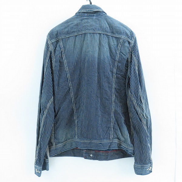 実際に弊社で買取させて頂いた【未使用】DIESEL Industry/ディーゼル ヒッコリー デニム シャツ ジャケット Sの画像 1枚目