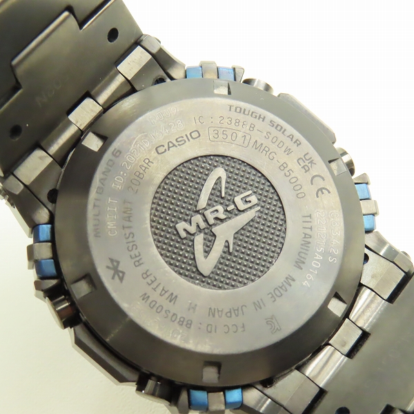 実際に弊社で買取させて頂いた【保証期間内】G-SHOCK/Gショック MR-G 青墨 タフソーラー/Bluetooth搭載 腕時計 MRG-B5000BA-1JRの画像 5枚目