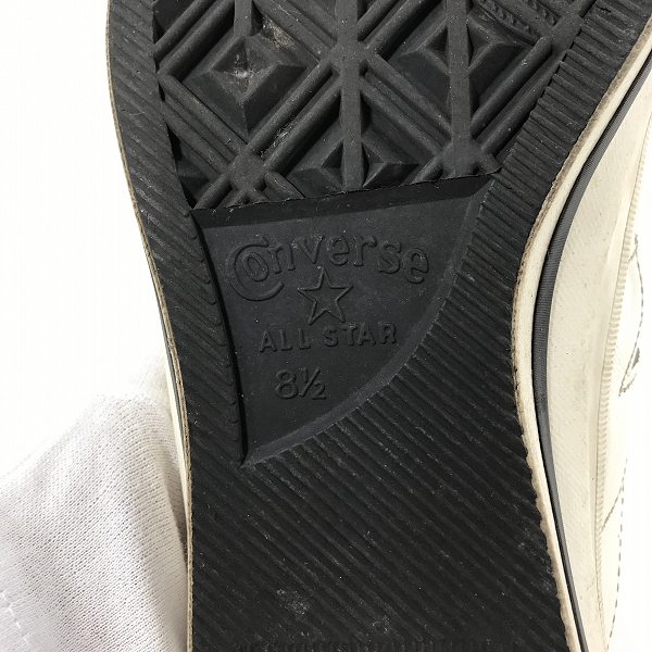 実際に弊社で買取させて頂いたConverse/コンバース 90’s ヴィンテージ One Star J OX/ワンスター ハラコ ゼブラ柄 レザー スニーカー /8.5の画像 5枚目