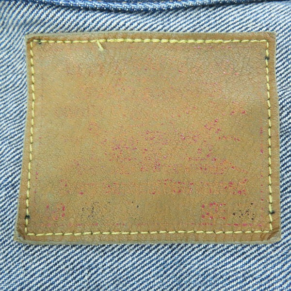 実際に弊社で買取させて頂いたLevi's/リーバイス 506XX/70501-0003 1st/ファースト 復刻 555刻印 米国製 デニムジャケット/44の画像 2枚目