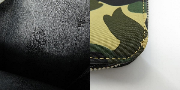 実際に弊社で買取させて頂いたA BATHING APE/アベイジングエイプ ラウンドジップ/財布の画像 8枚目