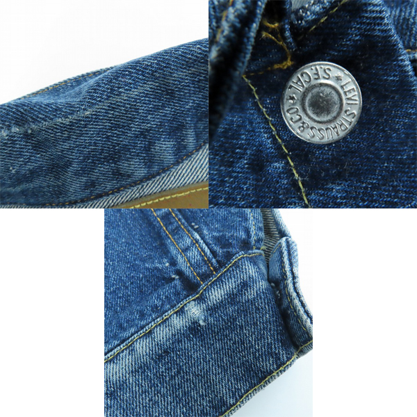実際に弊社で買取させて頂いたLevi's/リーバイス 506XX/70501-0003 1st/ファースト 復刻 555刻印 米国製 デニムジャケット/44の画像 8枚目
