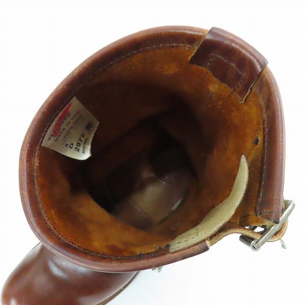 実際に弊社で買取させて頂いたRED WING/レッドウィング エンジニアブーツ カッパー ラフ＆タフ 2972/8Dの画像 4枚目