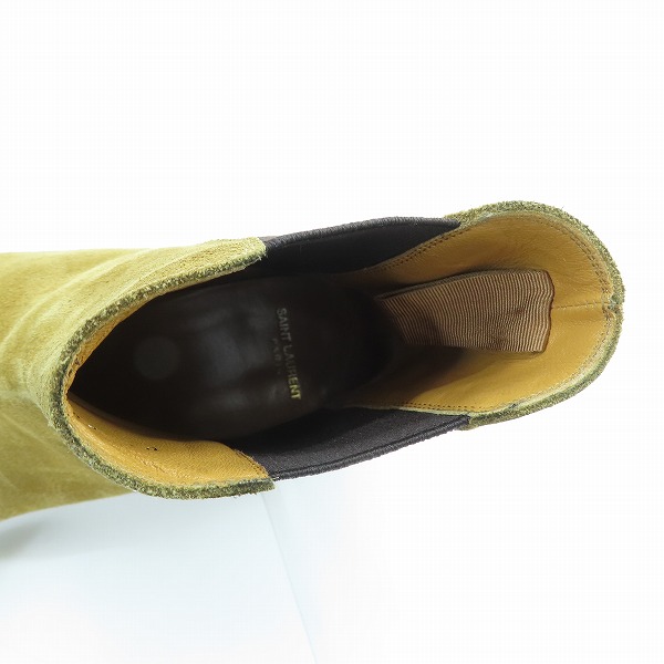 実際に弊社で買取させて頂いたSAINT LAURENT PARIS/サンローラン パリ サイドゴア/チェルシーブーツ スウェード 592017/42の画像 4枚目