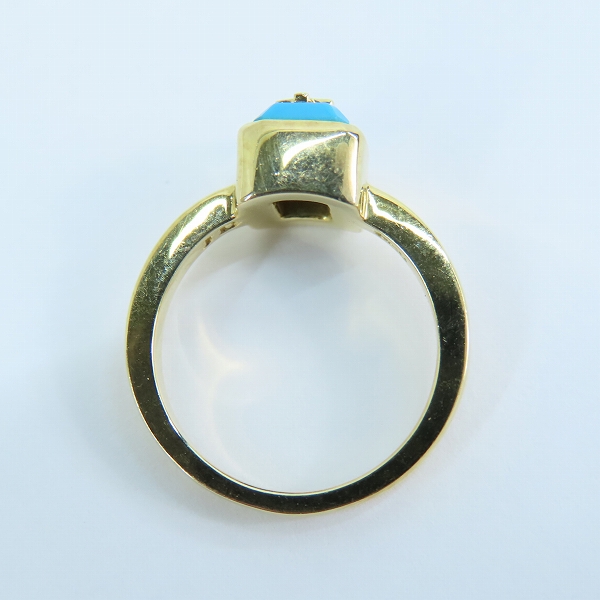 実際に弊社で買取させて頂いた【ギャラ付き】Justin Davis/ジャスティンデイビス Baby Eminem/ベビーエミネム リングｗ/ターコイズ SRJ768/3号の画像 5枚目